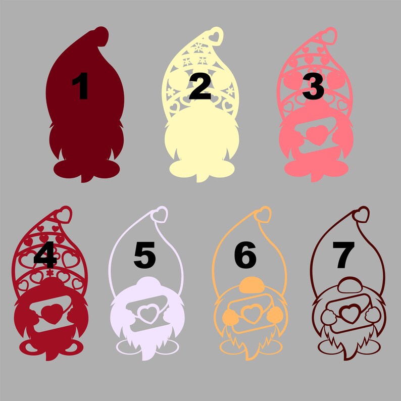 Download 3d Layered Gnome Mandala Svg Valentine S Day Dxf Files For Cricut Silhouette Clip Art Art Collectibles Dgsite In