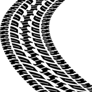Cartire File for Print Svg . Tire Tracks Wall SVG. Track From Car Road ...