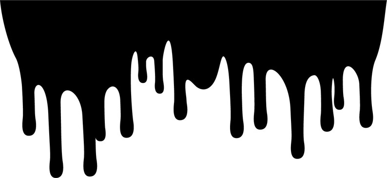 Download Dripping Borders Cricut Silhouette SVG Paint Drip Clipart ...