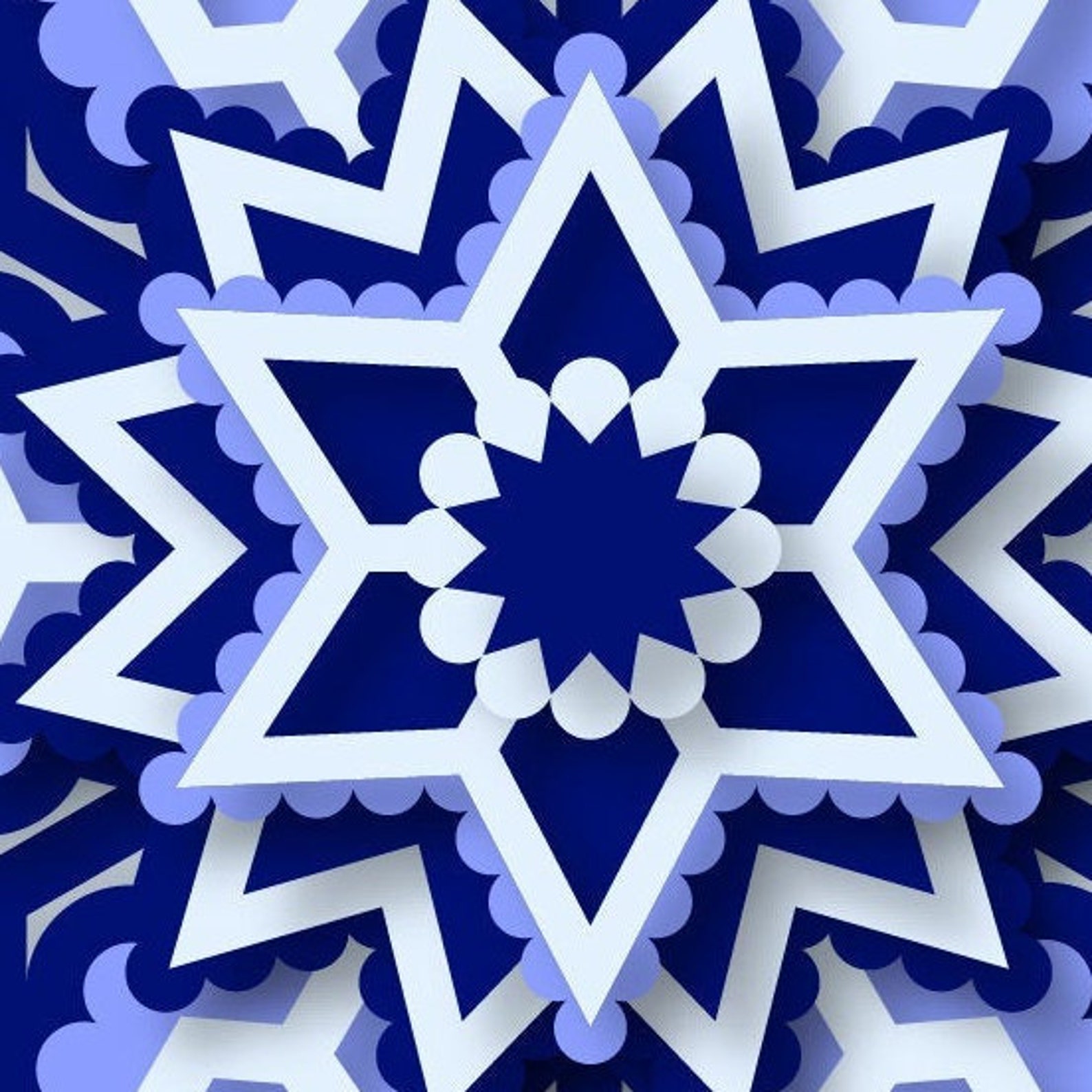 Download 3D layered mandala snowflake SVG Snowflake for cutting | Etsy