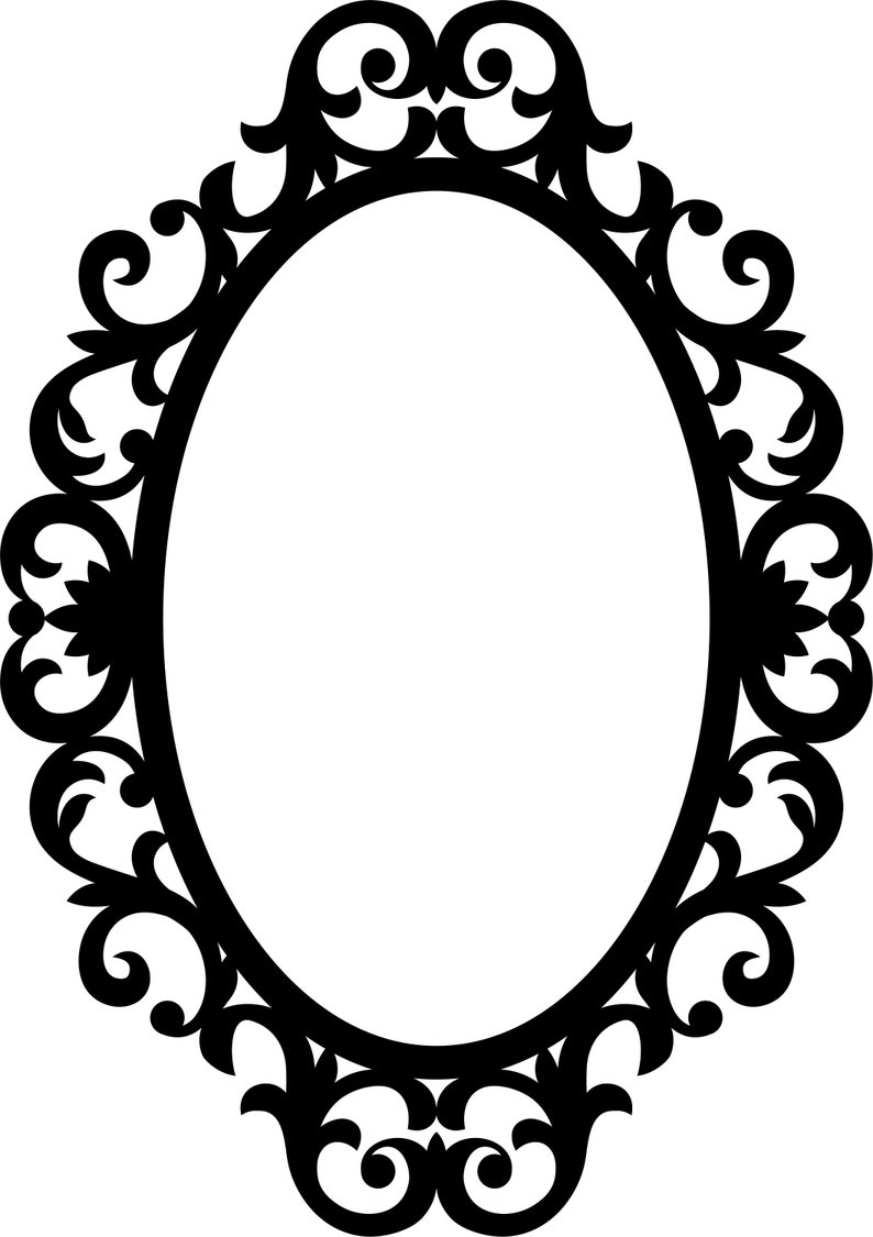 Download Carved Mirror Frame SVG Frames PNG Bundle Ornate Frame | Etsy
