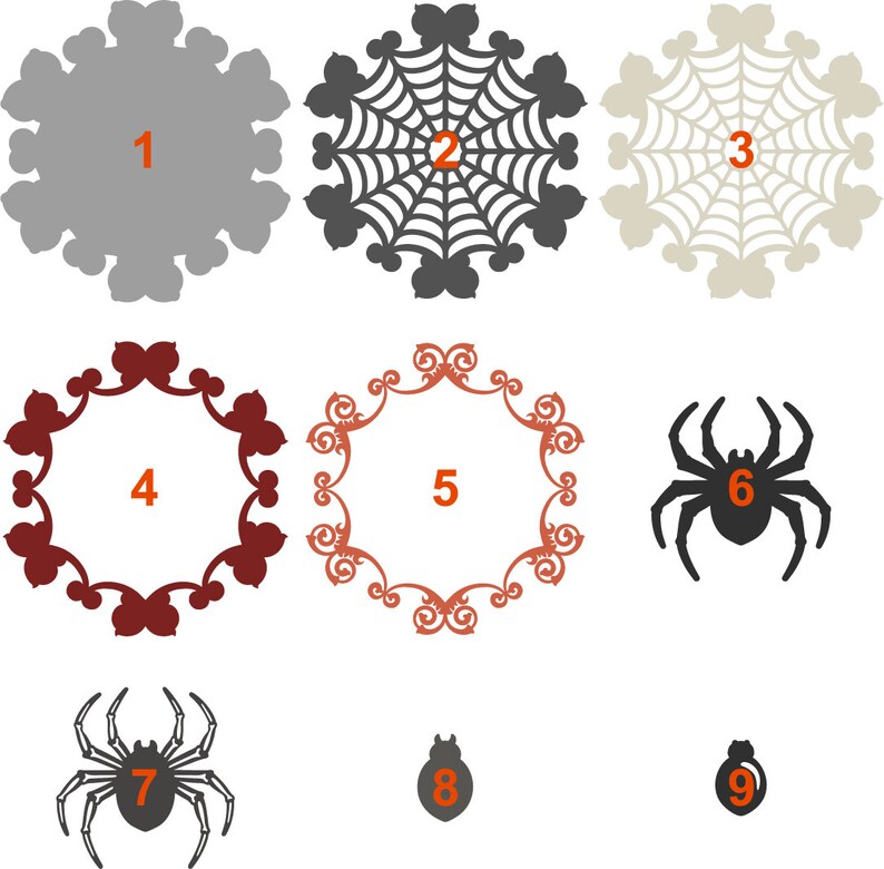 Download 3D Mandala Spider Web SVG. Multi Layer Halloween Mandala ...