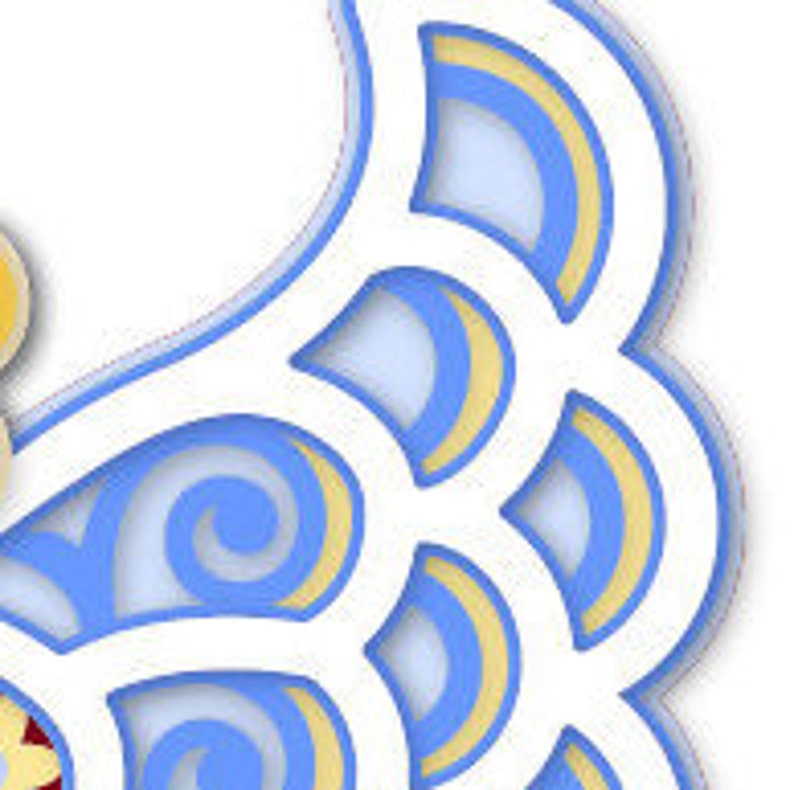 Download 3D layered mandala angel SVG Christmas angel for cutting ...