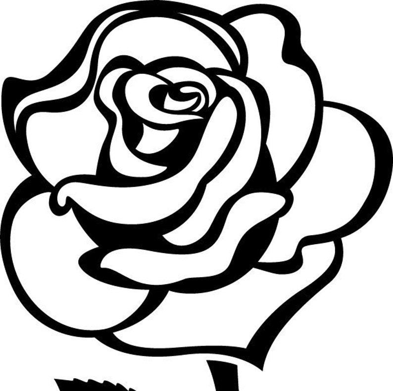 Download Rose Bouquet Template for SVG Design Silhouette of Flower ...