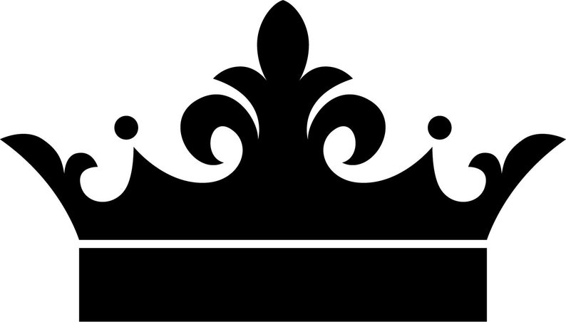 Royal Crown Cutting File Svg Crown Clipart Queen Crown Etsy