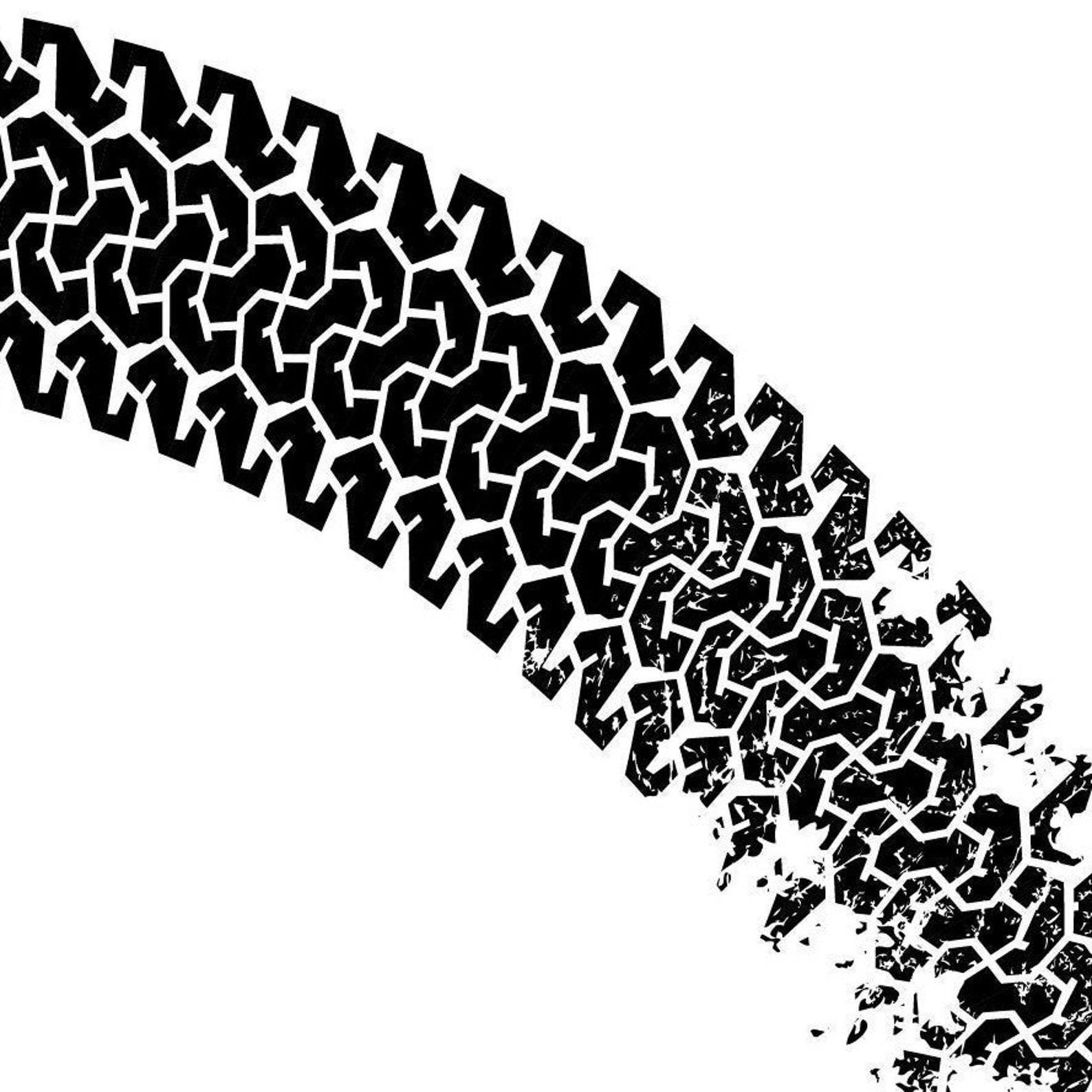 Car Tire File For Print Svg . Tire Tracks Wall SVG. Track From Etsy