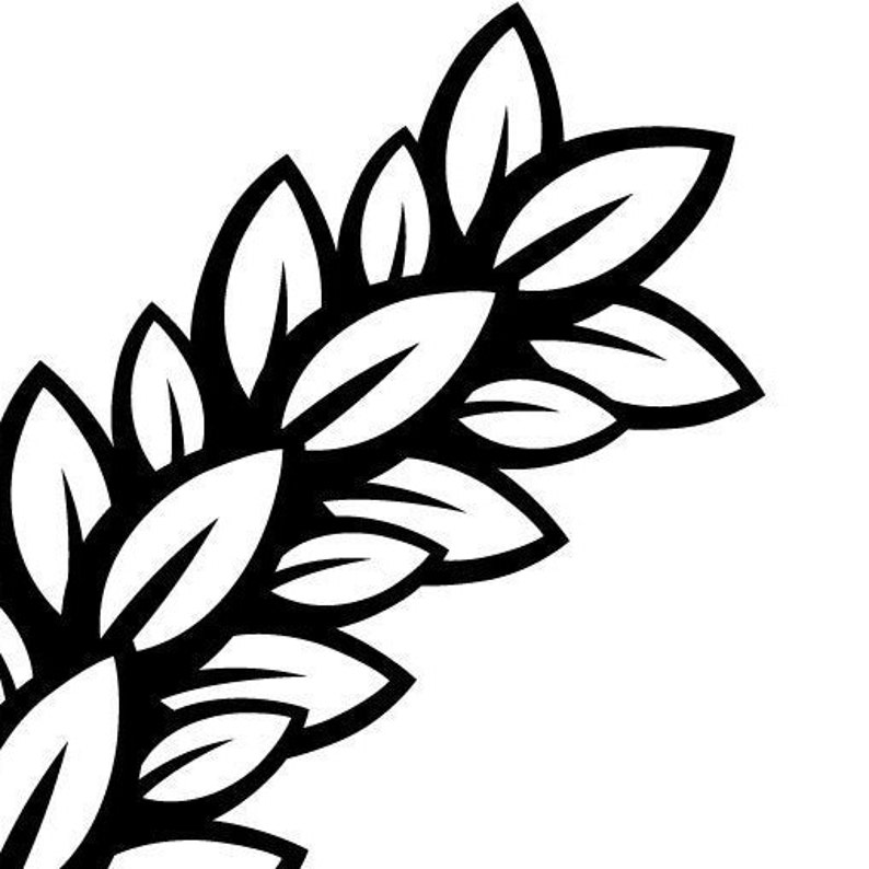 Download Laurel Wreath SVG Wreath SVG Wreath DXF Files for Cricut ...