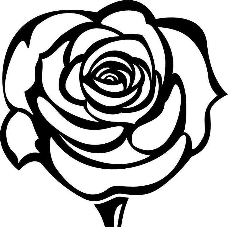 Download Rose Bouquet Template for SVG Design Silhouette of Flower ...