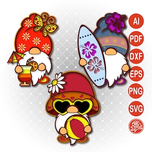Summer Gnome SVG Bundle | DIY Summer Decorations