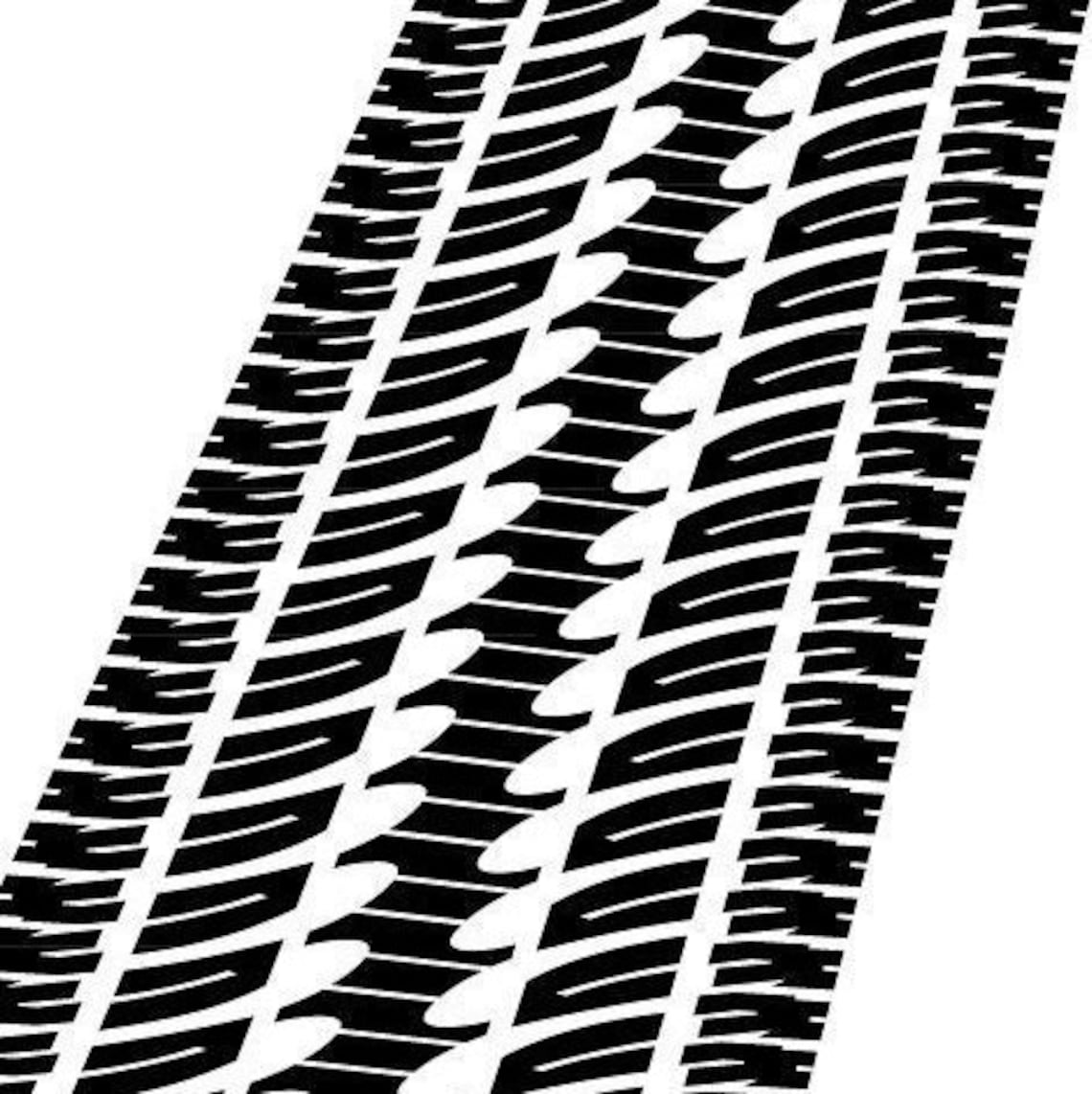 CarTire File For Print Svg . Tire Tracks Wall SVG. Track From | Etsy