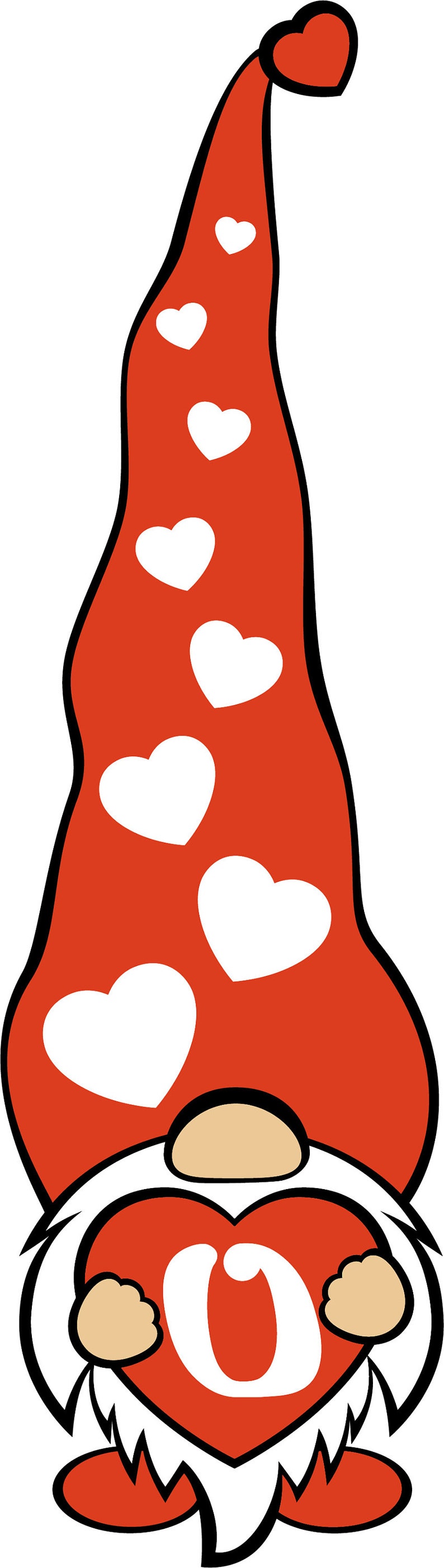 Download Gnome Valentine's Day SVG Love Heart Gnome Holding Heart ...