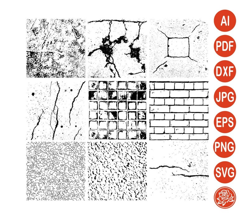 Grunge Filter Kit SVG Distress Filter Bundle DXF Make Your - Etsy