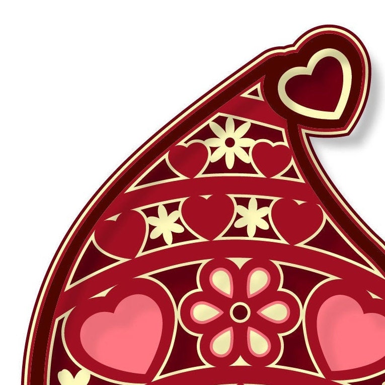 Download 3D Layered Gnome Mandala SVG Valentine's Day DXF files | Etsy