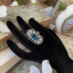 Carol Brodie Rarities London Blue Topaz, Blue Sapphires, White