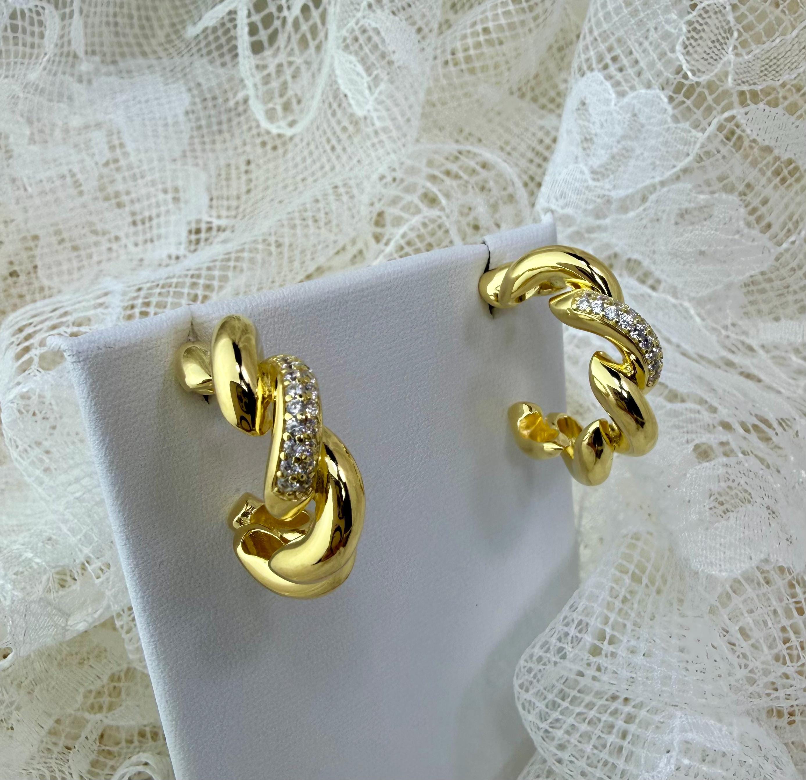 Milor San Marco - Etsy 14kt white gold Milor San Marco Earrings main image 0