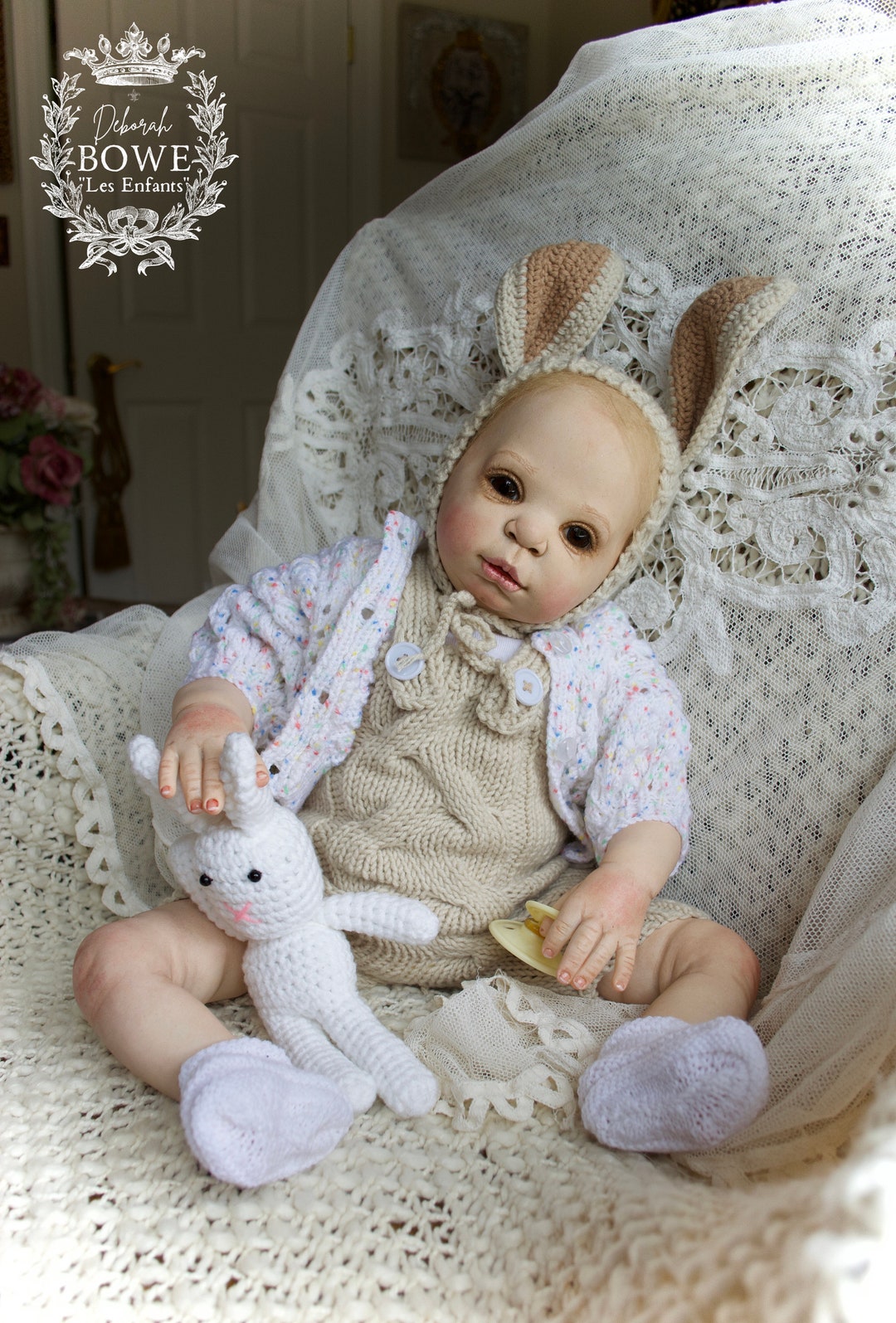 Reborn Baby Doll Willow Flower Baby Bunny One of a Kind Etsy UK
