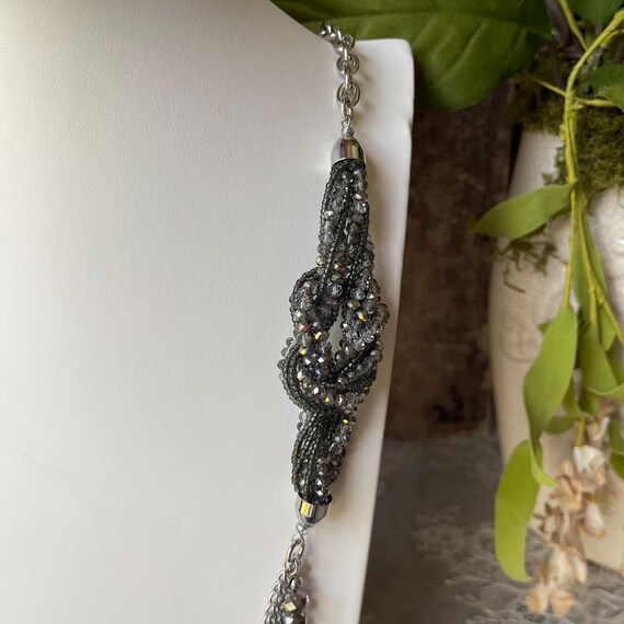 Multi Strand Statement Layered Necklace Handcraft… - image 5