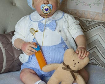 Reborn Art Doll, Liam by Bonnie Brown, Hyper Realistic Baby, COA