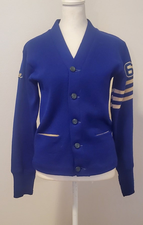 1950s / 1960s Olympic Royal Blue Woman's Wool Scho