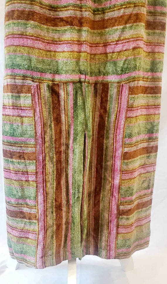 Late 1970s Early 1980s Multi Colored Striped Terr… - image 8