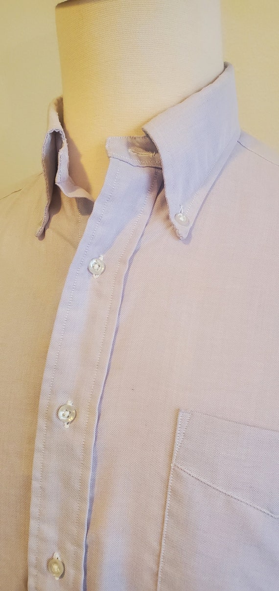 1960s Sero Shirtmakers Light Purple Men's Short S… - image 3