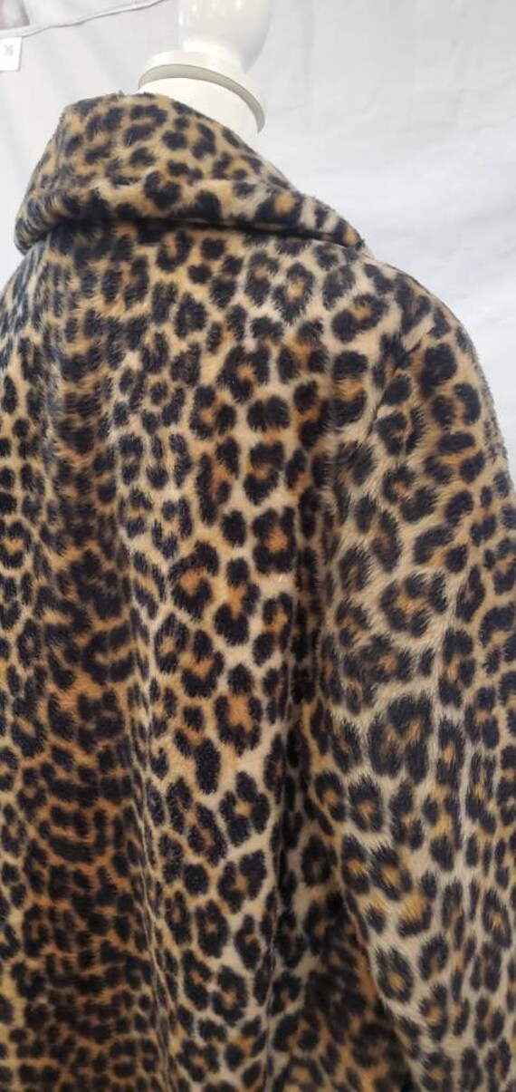 1970s  Davis Of Boston Faux Fur Animal Print Swin… - image 8