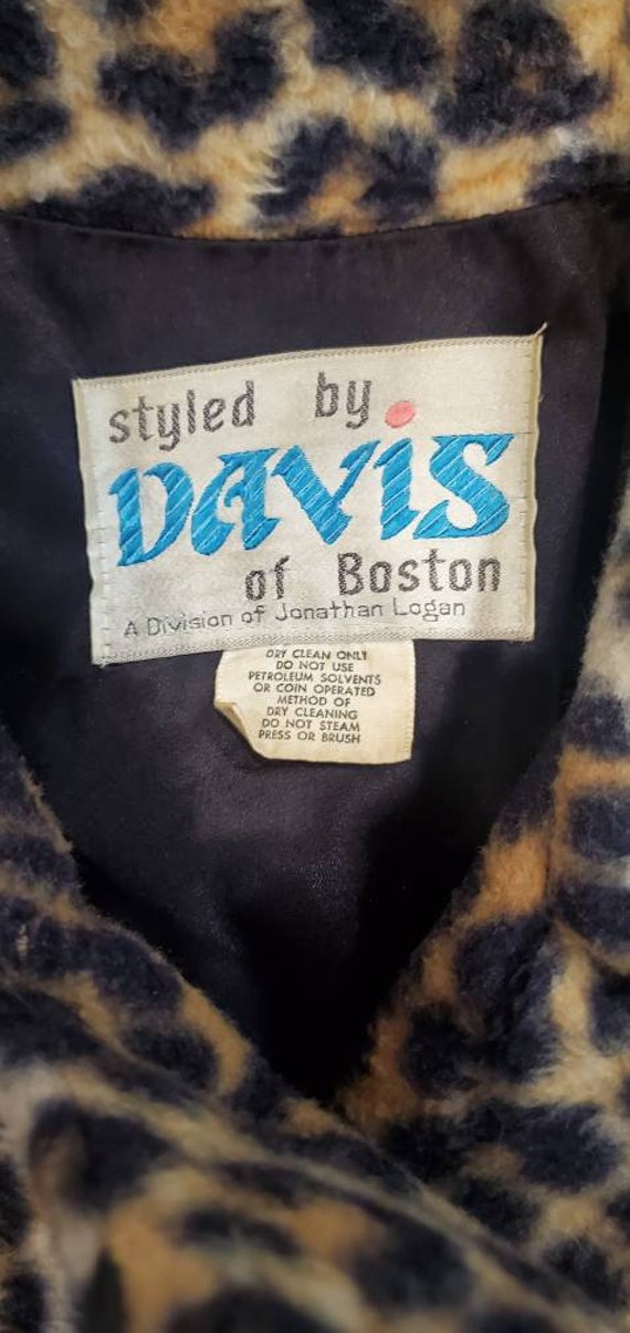 1970s  Davis Of Boston Faux Fur Animal Print Swin… - image 10