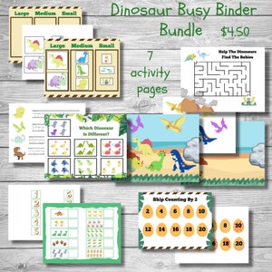 Dinosaur Busy Binder Bundle