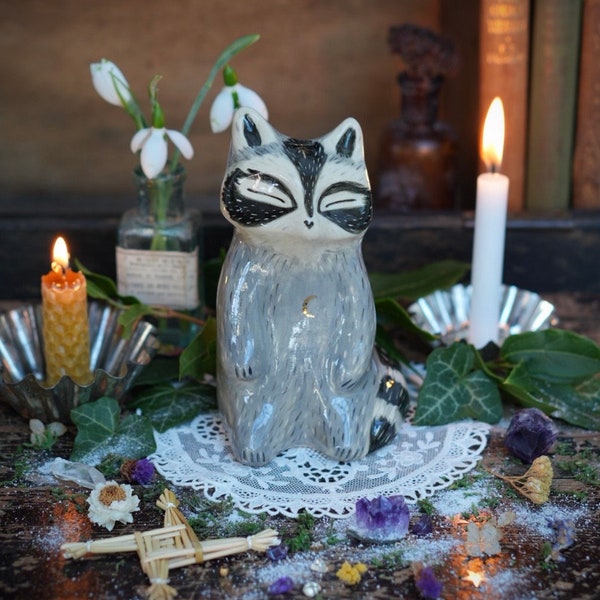 Celeste Raccoon Spirit Guardian