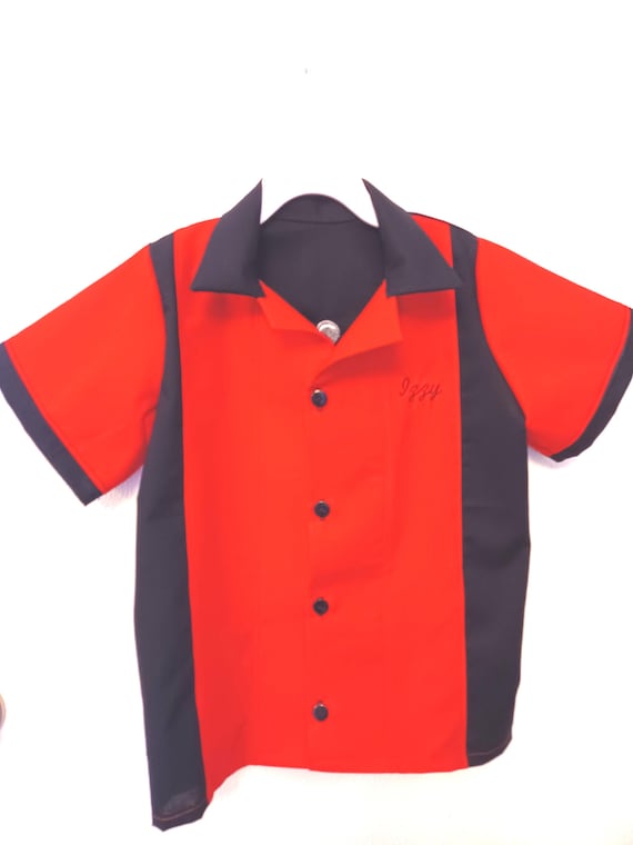 Retro Two-Tone Bowling Shirt - Kids & Adult Vintage Style