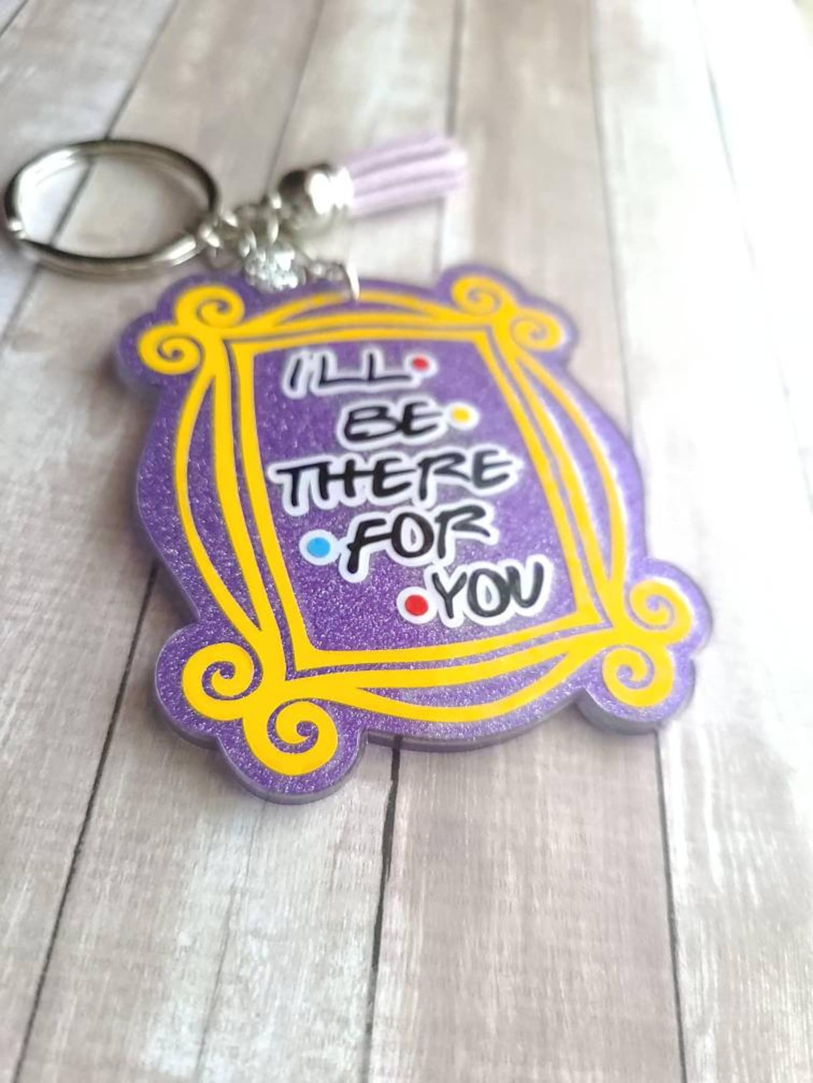 Friends TV Show Inspired Keychain Friends Keychain Friends Etsy