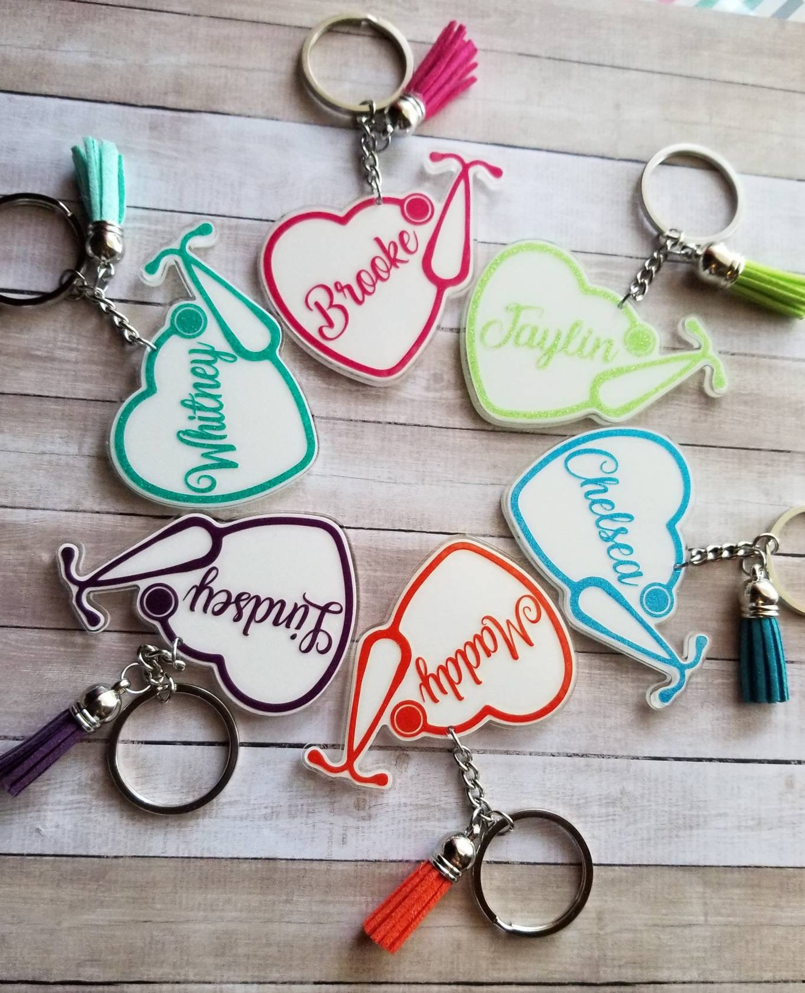 Buy Personalized Stethoscope Keychain / Nursing Keychain / Nurse Online