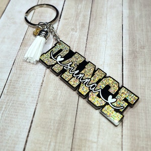 Personalized Dance Keychain • Dancer Keychain • Dance Gift • Dance Bag Tag • Dance Gift