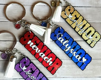 Personalized Senior Keychain • Senior Keychain • Senior Gift • Senior Bag Tag • Class of 2025 • Class of 2026