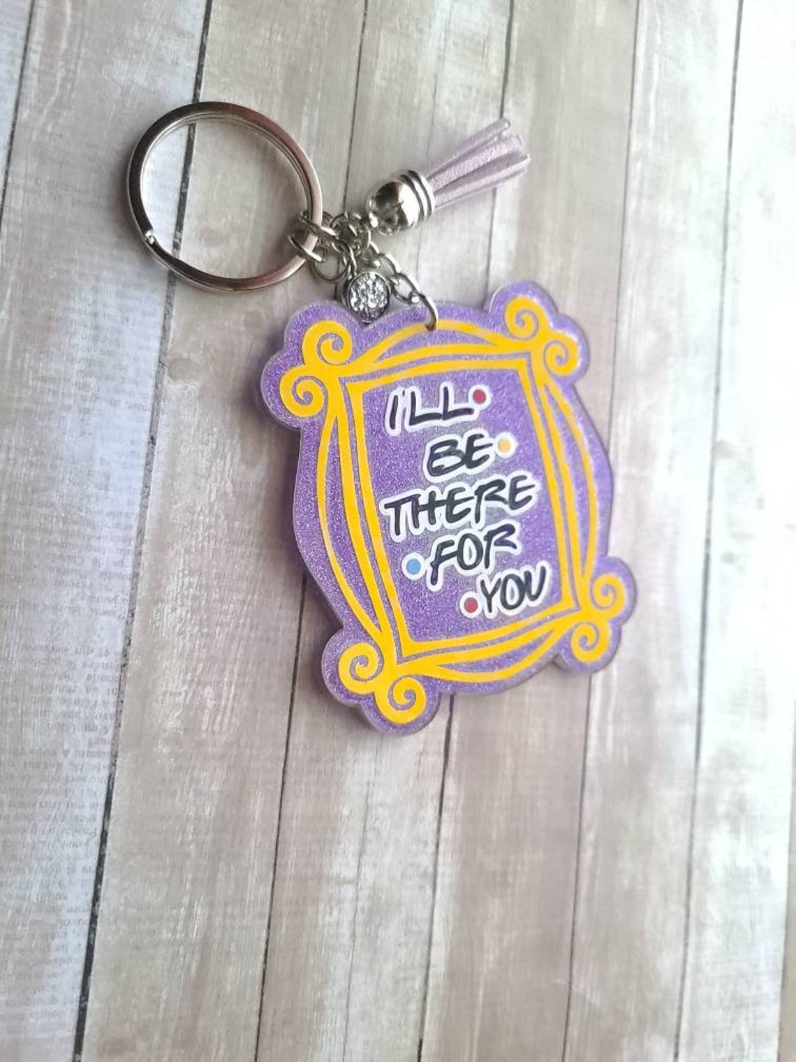 Friends TV Show Inspired Keychain Friends Keychain Friends Etsy