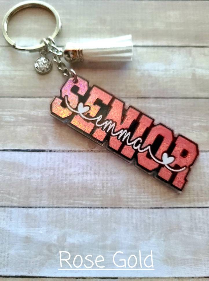 Personalized Senior Keychain • Senior Keychain • Senior Gift • Senior Bag Tag • Class of 2025 • Class of 2026