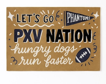 Custom Game Day Banner – Hand-Painted Sports Sign (Football, Basketball, Soccer, Lacrosse & More!)