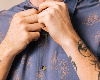Adios Burritos Mens Womens Button-Up Top, Burrito Button Down Shirt, Avocado Shirt, Hipster Food Shirt, Foodie, Cactus Shirt, Mexican Food