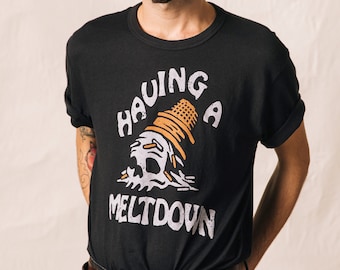 Having a Meltdown Ice Cream Cone Unisex T shirt | Funny Ice Cream Shirt | Foodie Tshirt | Hipster | Dessert | Sprinkles | 2020