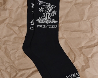 Rolling Deep Sushi Personality Socks, Funny Socks, Cool Socks, Mens Socks, Socks Women, Fun Socks, Crazy Socks, Unisex, Hibachi, Wasabi
