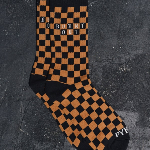 Ausgebrannte Persönlichkeitssocken, lustige Socken, coole Socken, Herrensocken, Frauensocken, lustige Socken, verrückte Socken, Unisex, für immer Stimmung, immer müde