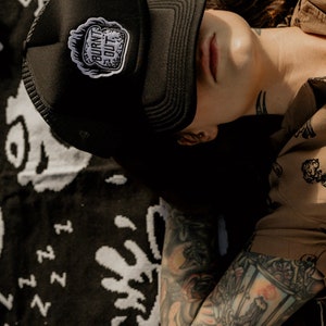 Burnt Out Trucker Hat by Pyknic | Tattoos, Motorcycles, So Tired