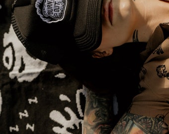 Burnt Out Trucker Hat by Pyknic | Tattoos, Motorcycles, So Tired