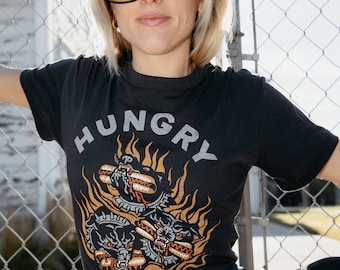 Hungry as Hell Tee | Hot Dog T-shirt | Dogs Tshirt | Foodie Gift