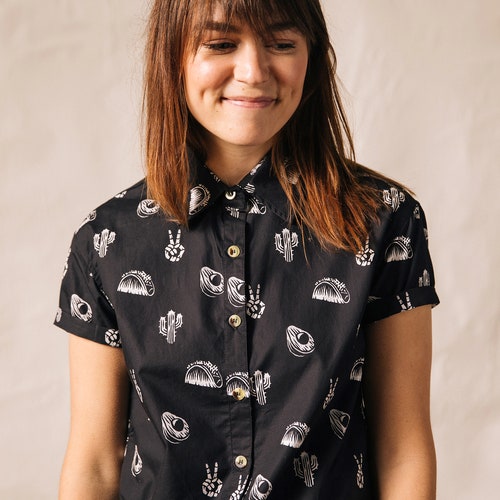 No Problemo Fun Mens u0026 Womens Button-up Top Taco Button Down - Etsy