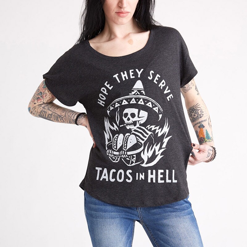 Skeleton Shirt Hell Tacos in Hell Cinco de Mayo Mexican | Etsy