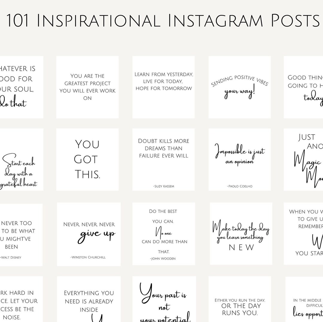 Positive Instagram Posts Examples This item is unavailable - Etsy