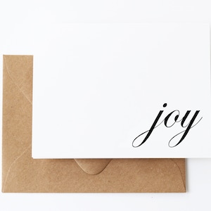 Minimalist Joy Cards | Bundle of Joy Card for Baby | Christmas Joy Card | Choose Joy Greeting Card | Happy Joy Card | Simple Joy Card G002