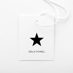 18 Personalized Star Tags | USA Star Tags | Star Gift Tags for Birthday Gift Tag | Printed Star Tags for Birthday | Christmas Star Tag T2
