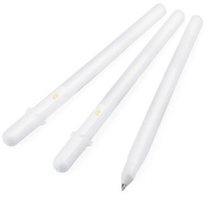 1 White Gel Pen for Dark Envelopes | 1 Gelly Roll Classic Gel Pen | White Gel Pen Bold Tip Opaque White Ink 1.0 Ball Tip Line